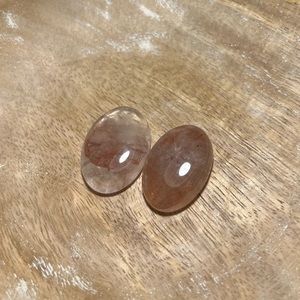Natural Red Hematoid Quartz Cabochon Stones